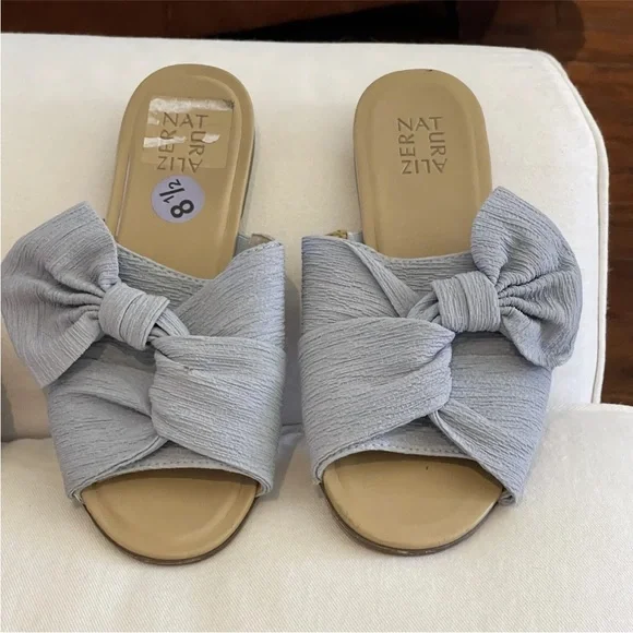 Naturalizer Shoes Naturalizer Tea Womens Blue Fabric Bow
